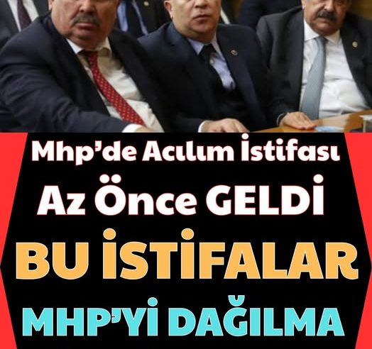 istifalar az önce geldi