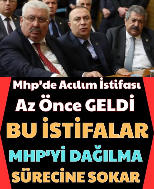 istifalar az önce geldi