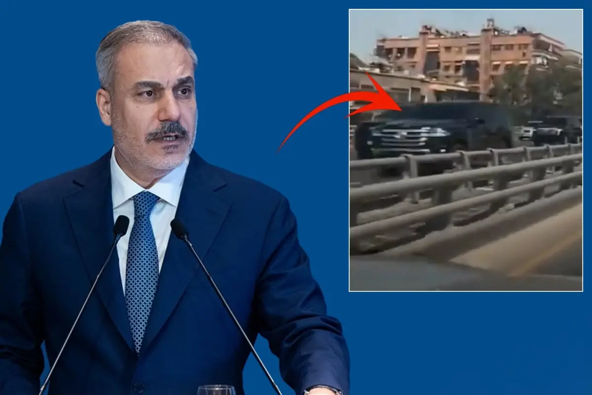Dışişleri Bakanı Fidan Suriye’de! Şam sokaklarından gelen görüntü ise bomba