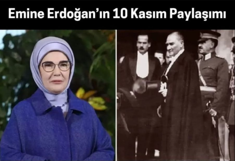 Emine Erdoğan’ın Atatürk mesajındaki kelime gündem oldu