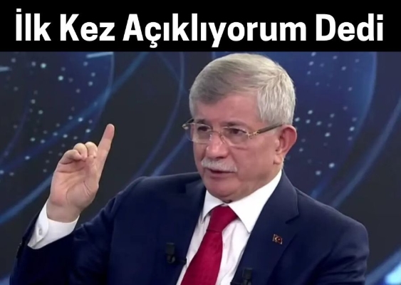 Davutoğlu Bombayı Patlattı