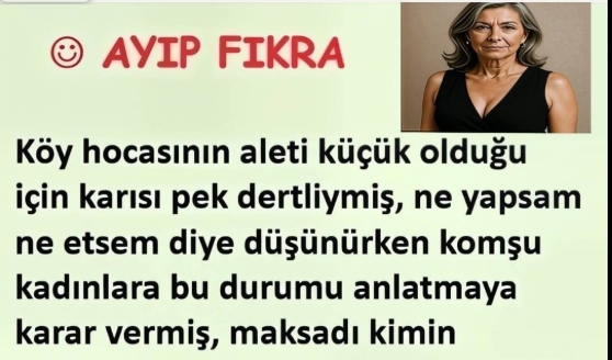 Hocanın karısı ile sorunu