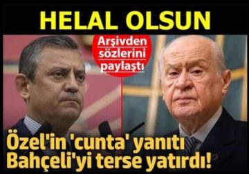 Özgür özel geçmişi hatırltarak bahçeliyi kapak yaptı