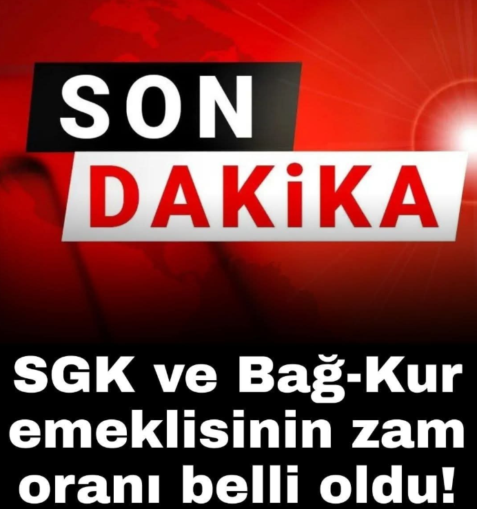 SGK ve Bağ-Kur emeklisinin zam oranı belli oldu!