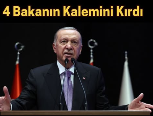 üstü çizilen ve yeni gelecek bakanlar