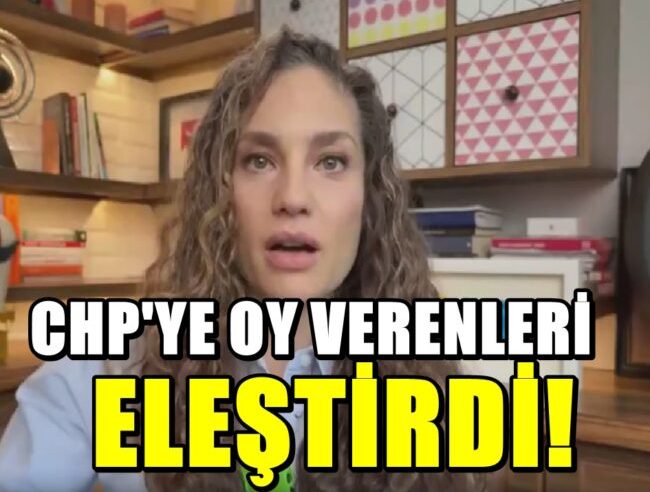 CHP’ye Oy Verenleri Eleştirdi