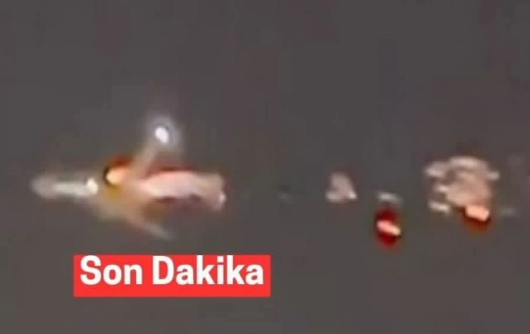 Uçak Motoru Alev Aldı