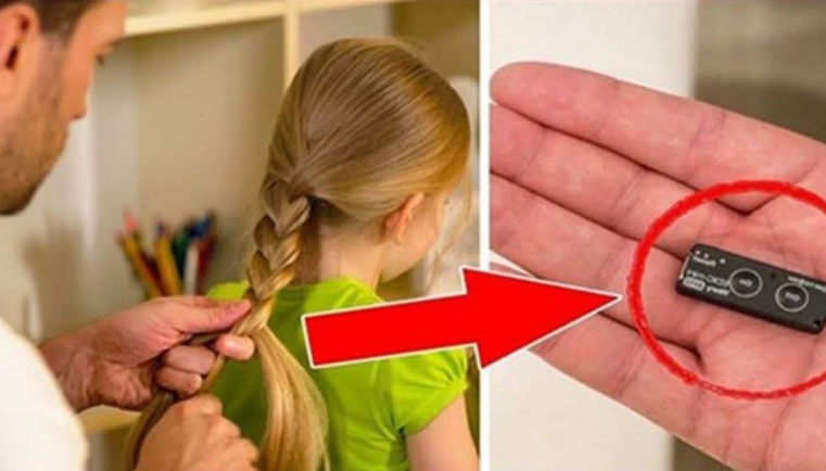 Kızının saçına dinleme cihazı yerleştirdi ve olayın aslını öğrendiğinde