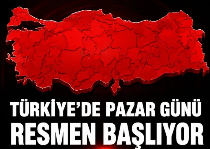 Pazar günü geliyor.