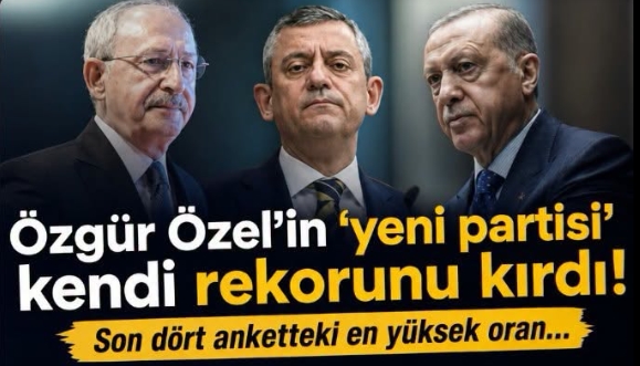 Özgür Özel’in ‘Yeni Parti’si için çarpıcı tablo