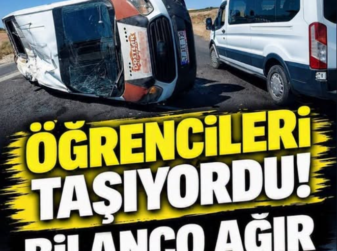 Kahreden kaza! Öğrencileri taşıyordu