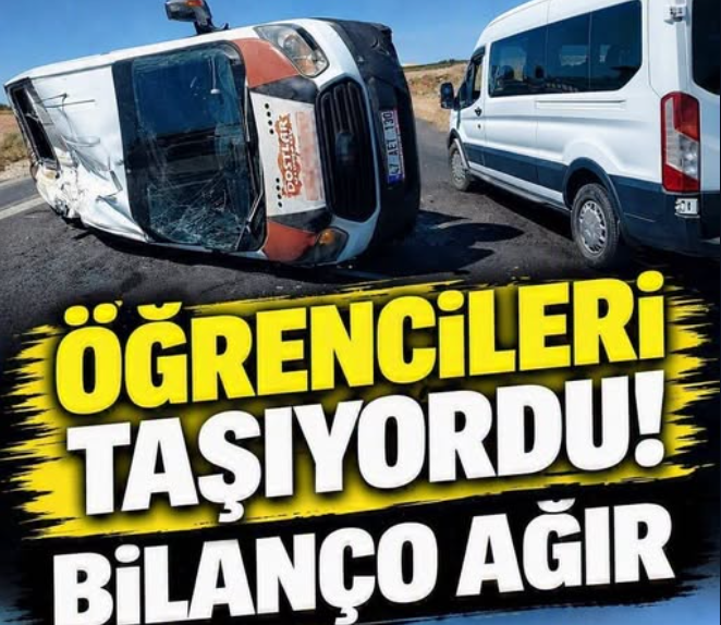 Kahreden kaza! Öğrencileri taşıyordu
