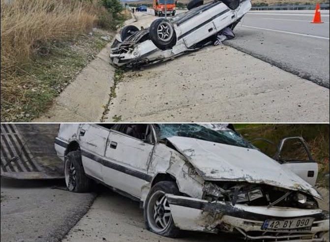 Konya yolunda fe-ci ka-za
