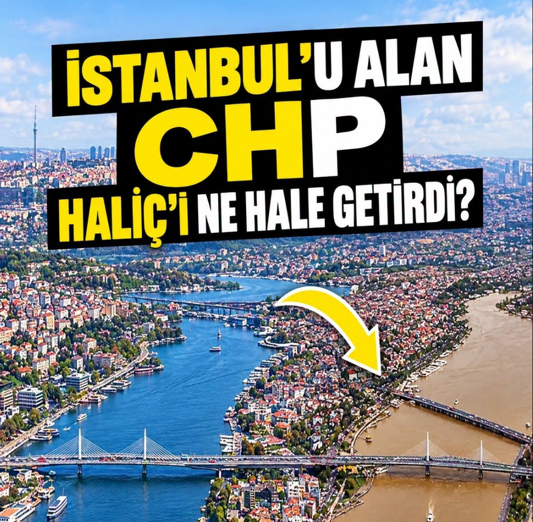 İstanbul’da sağanak vurdu! Haliç’i çamur kapladı