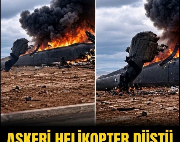 askeri helikopter düştü
