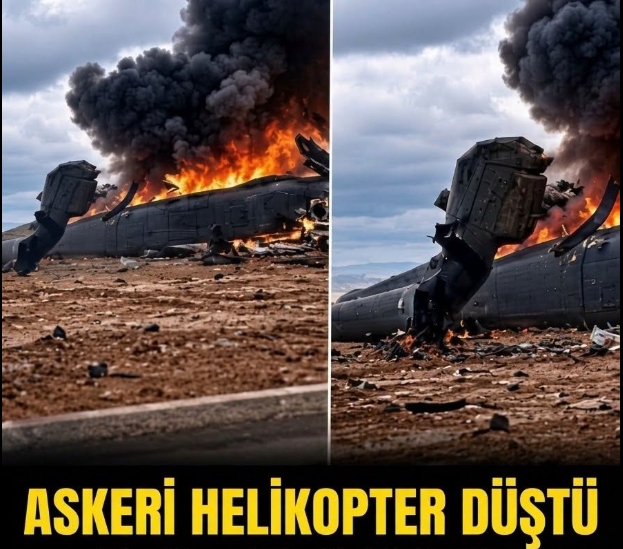 askeri helikopter düştü