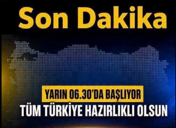 Yarın İçin Açıklama Yaptı